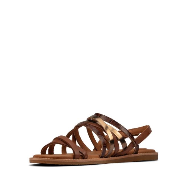 Women's Clarks Karsea Ankle Sandals Brown | CLK180XMK