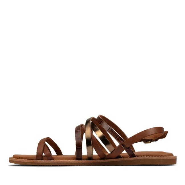 Women's Clarks Karsea Ankle Sandals Brown | CLK180XMK