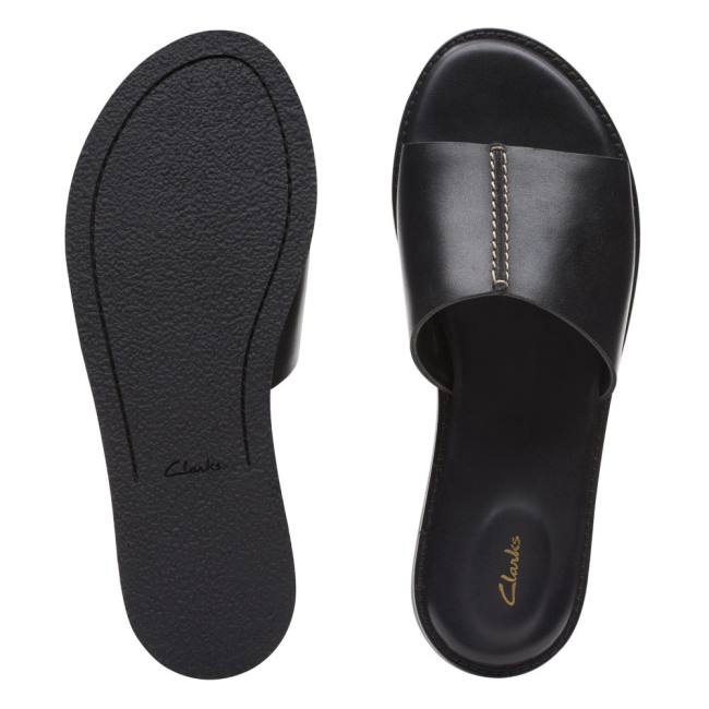 Women's Clarks Karsea Mule Sandals Black | CLK897ELN