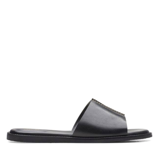 Women\'s Clarks Karsea Mule Sandals Black | CLK897ELN