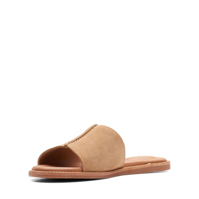 Women's Clarks Karsea Mule Sandals Khaki | CLK518HSO