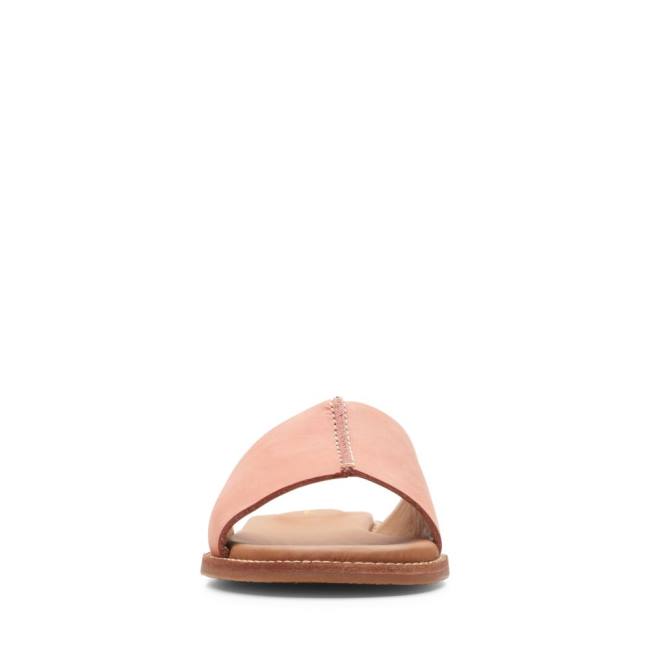 Women's Clarks Karsea Mule Sandals Pink | CLK635QME