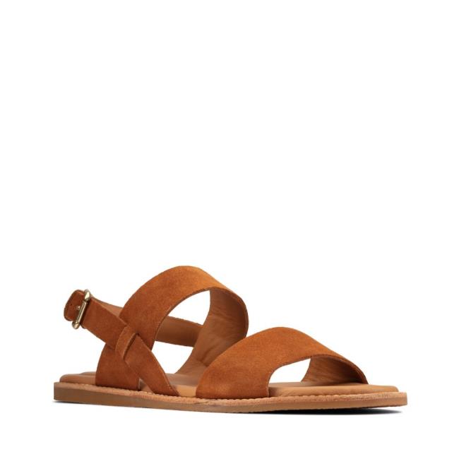 Women's Clarks Karsea Strap Sandals Brown | CLK682JIS