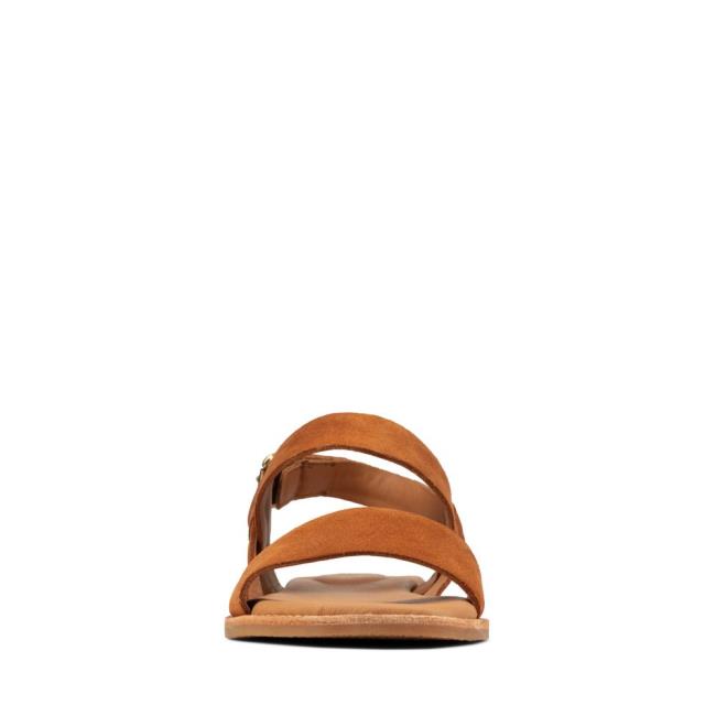 Women's Clarks Karsea Strap Sandals Brown | CLK682JIS