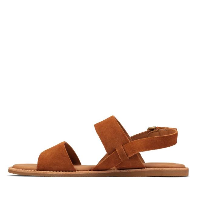 Women's Clarks Karsea Strap Sandals Brown | CLK682JIS