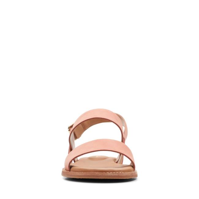 Women's Clarks Karsea Strap Sandals Light Coral | CLK901OTI