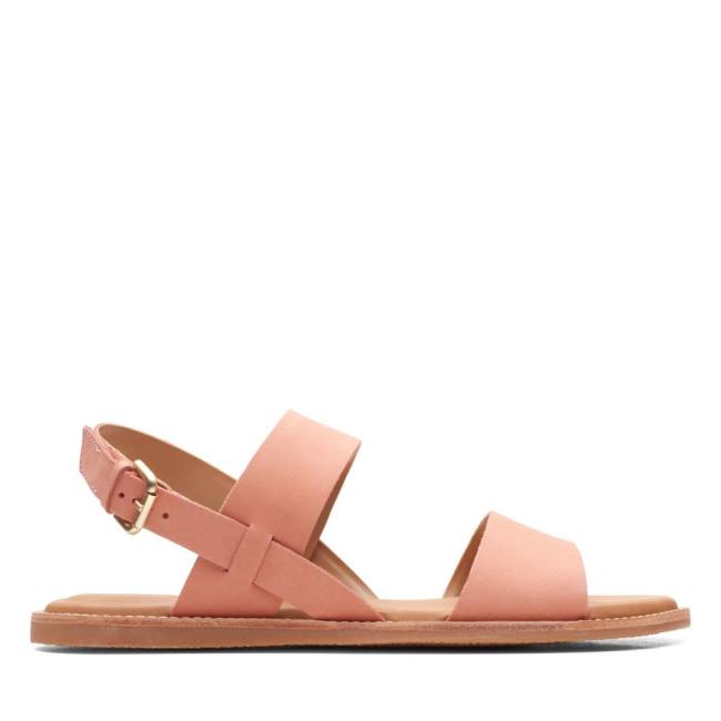 Women\'s Clarks Karsea Strap Sandals Light Coral | CLK901OTI