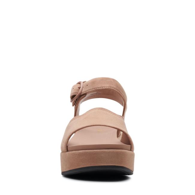 Women's Clarks Kimmei Way Sandals Dark Pink | CLK147CIK