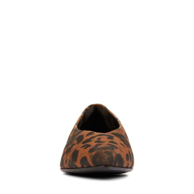 Women's Clarks Laina15 Easy Flat Shoes Leopard | CLK410CET