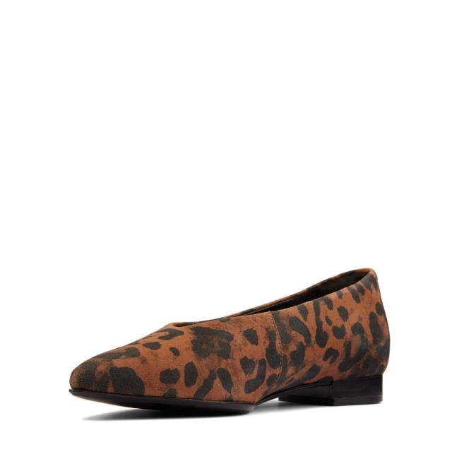 Women's Clarks Laina15 Easy Flat Shoes Leopard | CLK410CET