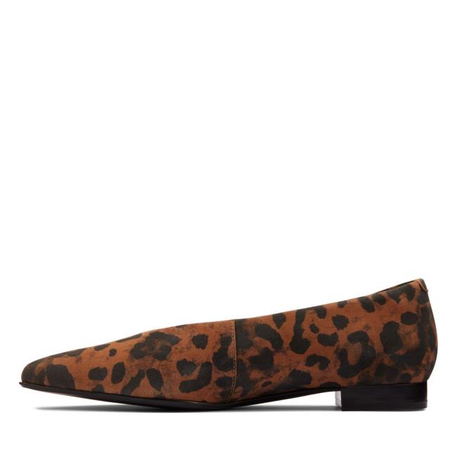 Women's Clarks Laina15 Easy Flat Shoes Leopard | CLK410CET