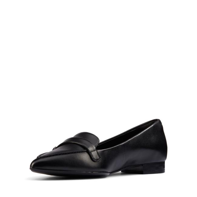 Women's Clarks Laina 15 Buckle Loafers Black | CLK712VEI