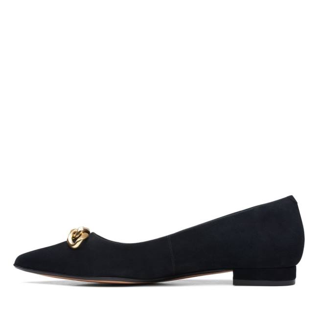 Women's Clarks Laina 15 Trim Loafers Black | CLK910PJV