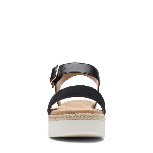 Women's Clarks Lana Shore Sandals Black | CLK804RLO