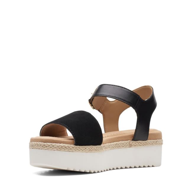 Women's Clarks Lana Shore Sandals Black | CLK804RLO