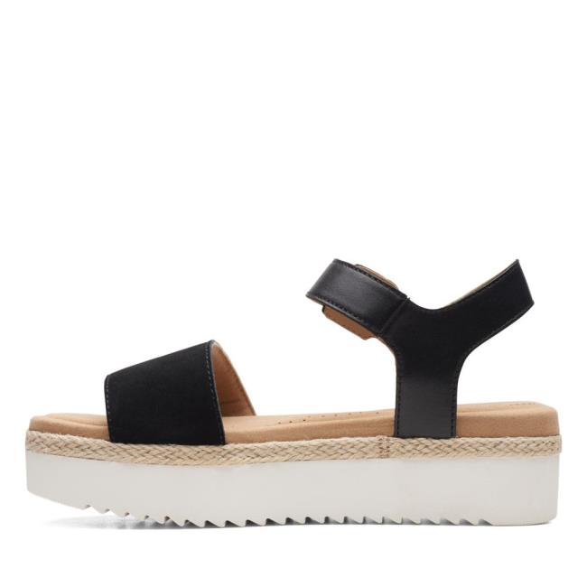 Women's Clarks Lana Shore Sandals Black | CLK804RLO