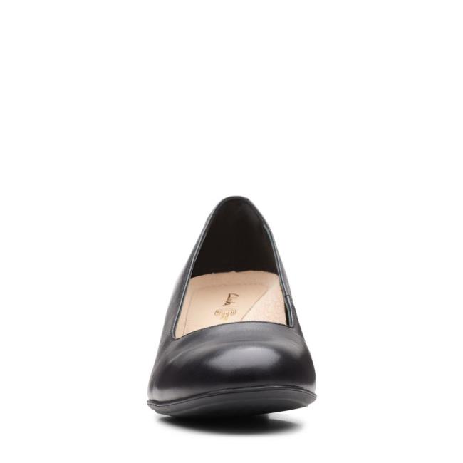 Women's Clarks Linnae Pump Black Shoes Black | CLK962NDF