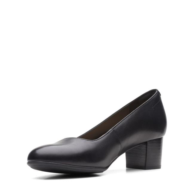 Women's Clarks Linnae Pump Black Shoes Black | CLK962NDF