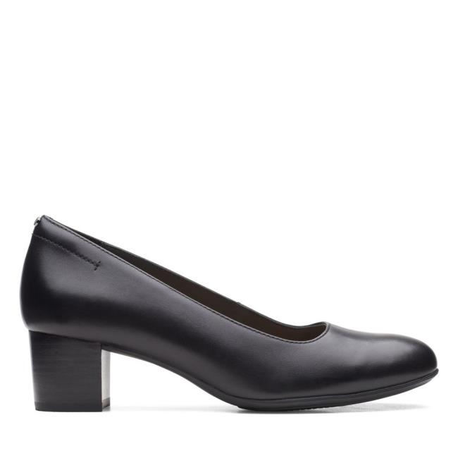 Women's Clarks Linnae Pump Heels Shoes Black | CLK812ZEA