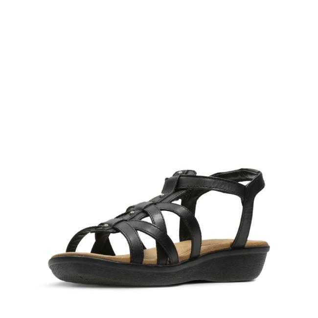 Women's Clarks Manilla Bonita Sandals Black | CLK140AML