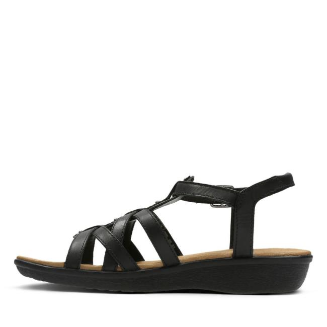 Women's Clarks Manilla Bonita Sandals Black | CLK140AML