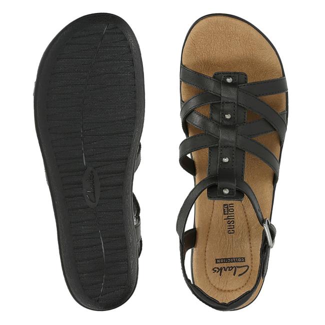 Women's Clarks Manilla Bonita Sandals Black | CLK140AML