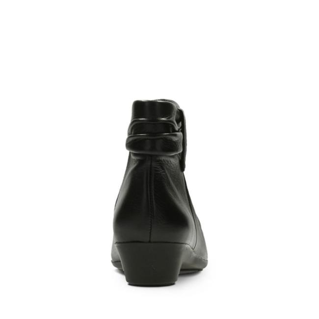 Women's Clarks Matron Ella Heeled Boots Black | CLK937KSH