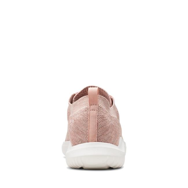 Women's Clarks Nova Glint Sneakers Light Pink | CLK397ZUA