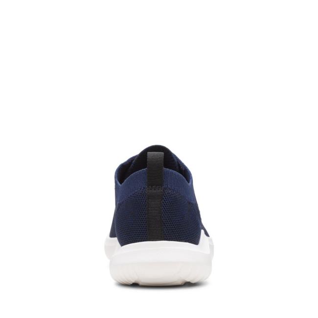 Women's Clarks Nova Glint Sneakers Navy | CLK215TGE