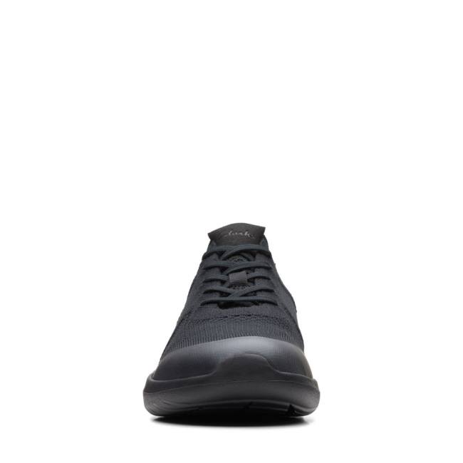 Women's Clarks Nova Lite Lace Sneakers Black | CLK310HWI