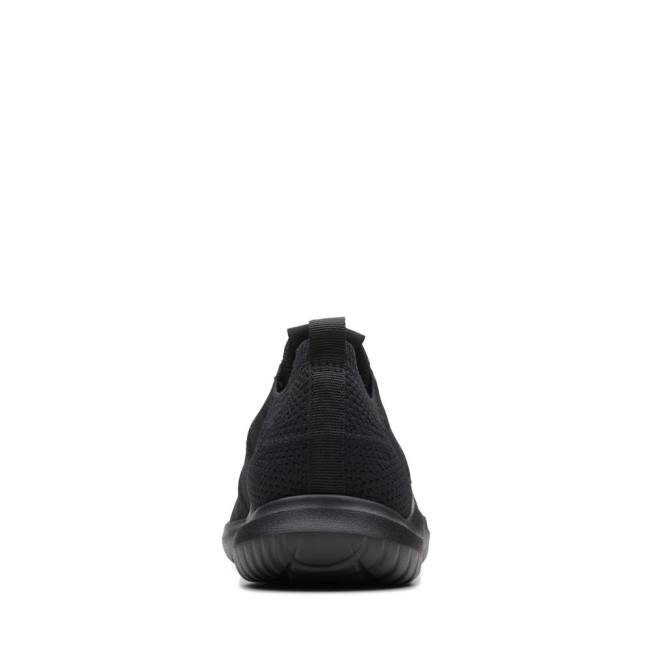 Women's Clarks Nova Lite Lace Sneakers Black | CLK310HWI