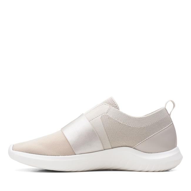 Women's Clarks Nova Lumis Flat Shoes Beige | CLK065TCX