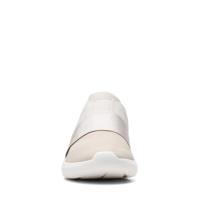 Women's Clarks Nova Lumis Sneakers Beige | CLK082GZR