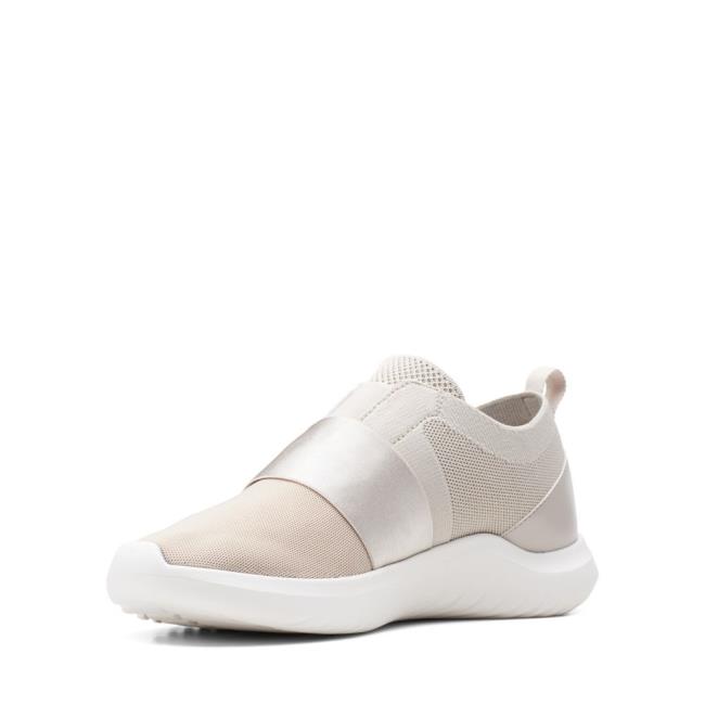 Women's Clarks Nova Lumis Sneakers Beige | CLK082GZR