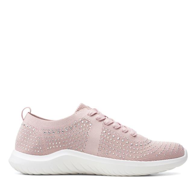 Women\'s Clarks Nova Spark Sneakers Pink | CLK768NRO