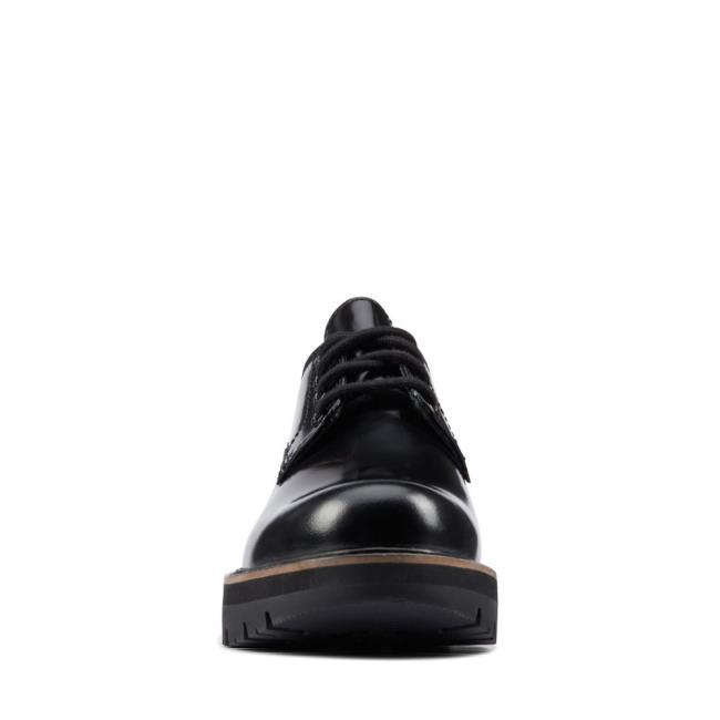 Women's Clarks Orianna Derby Black Shoes Black | CLK675YIE