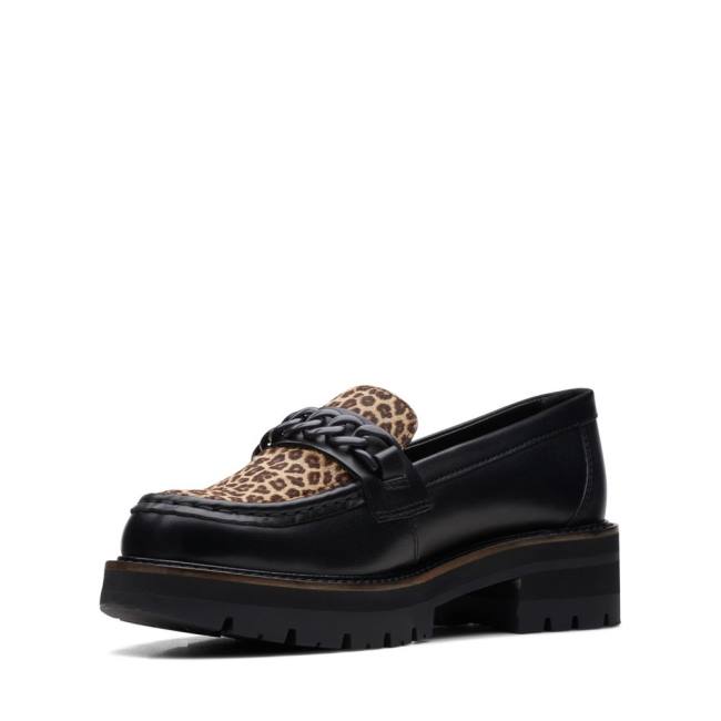 Women's Clarks Orianna Edge Loafers Black | CLK730CBN