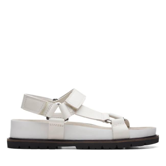 Women\'s Clarks Orianna Sporty Sandals White | CLK087OVR