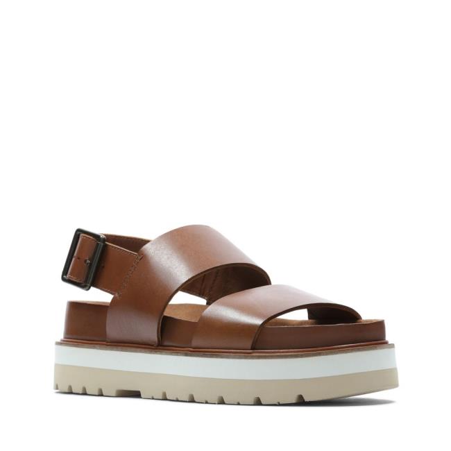 Women's Clarks Orianna Strap Sandals Dark Brown | CLK543CDN