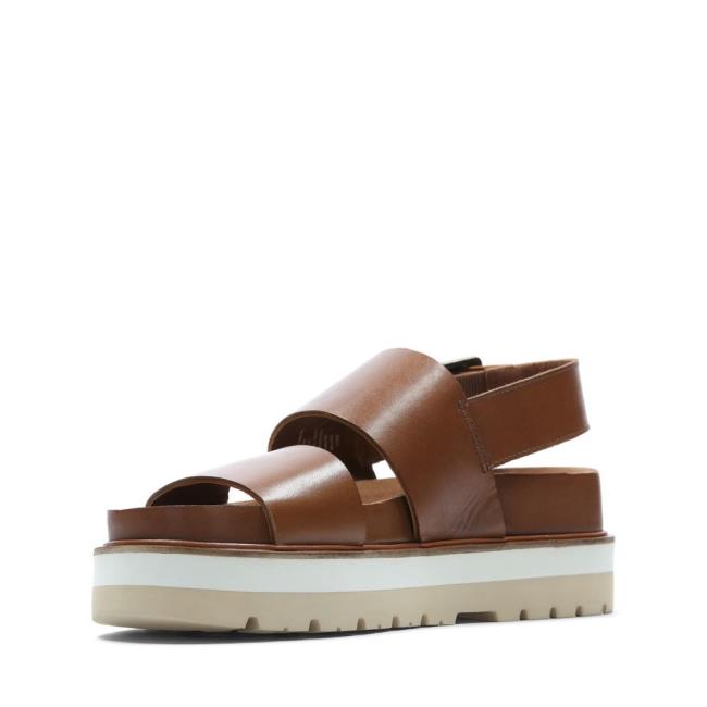 Women's Clarks Orianna Strap Sandals Dark Brown | CLK543CDN