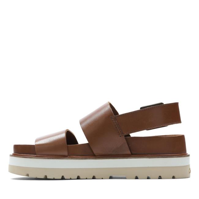 Women's Clarks Orianna Strap Sandals Dark Brown | CLK543CDN