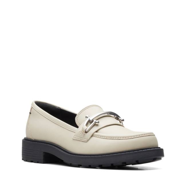 Women's Clarks Orinoco2 Edge Loafers White | CLK703BYR