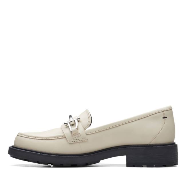 Women's Clarks Orinoco2 Edge Loafers White | CLK703BYR