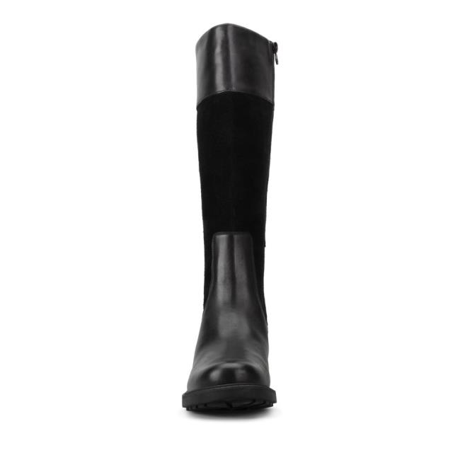 Women's Clarks Orinoco 2 Hi Knee-high Boots Black | CLK096HLP