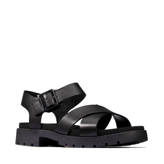 Women's Clarks Orinoco Strap Sandals Black | CLK280ERM