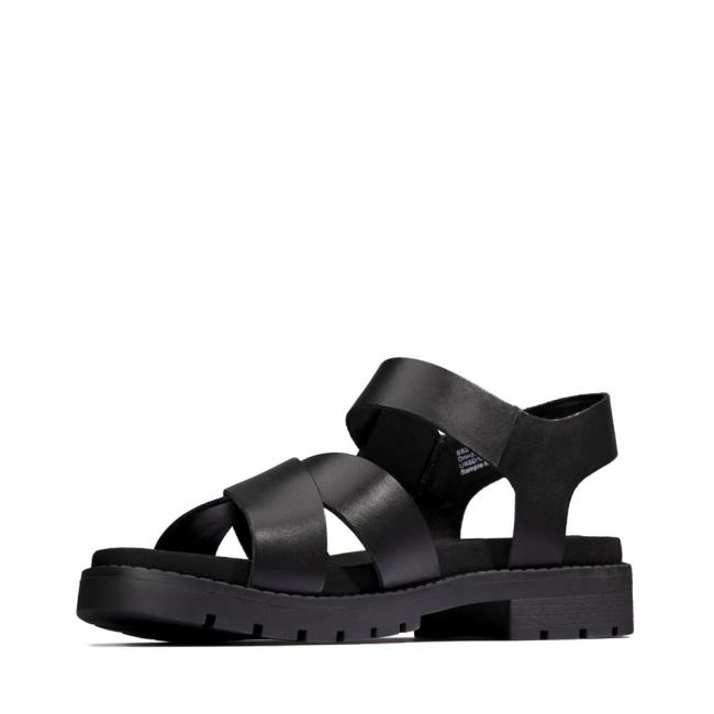 Women's Clarks Orinoco Strap Sandals Black | CLK280ERM