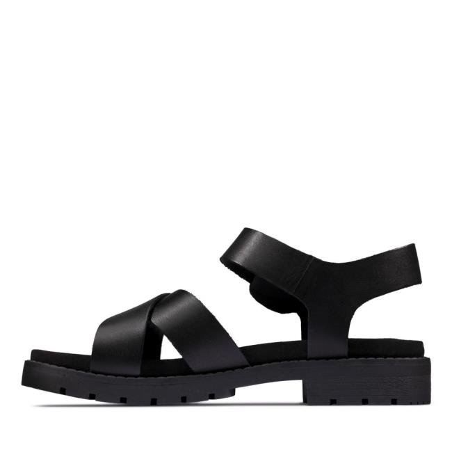 Women's Clarks Orinoco Strap Sandals Black | CLK280ERM