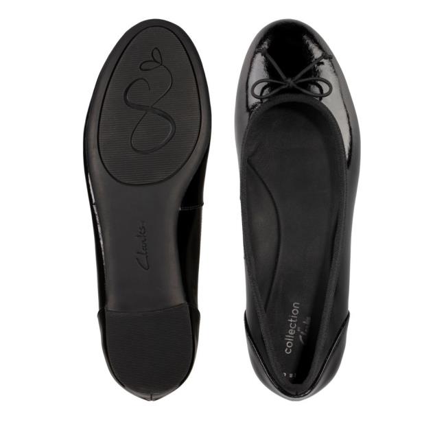 Women's Clarks Patale Pump Ballet Flats Black | CLK957YEU