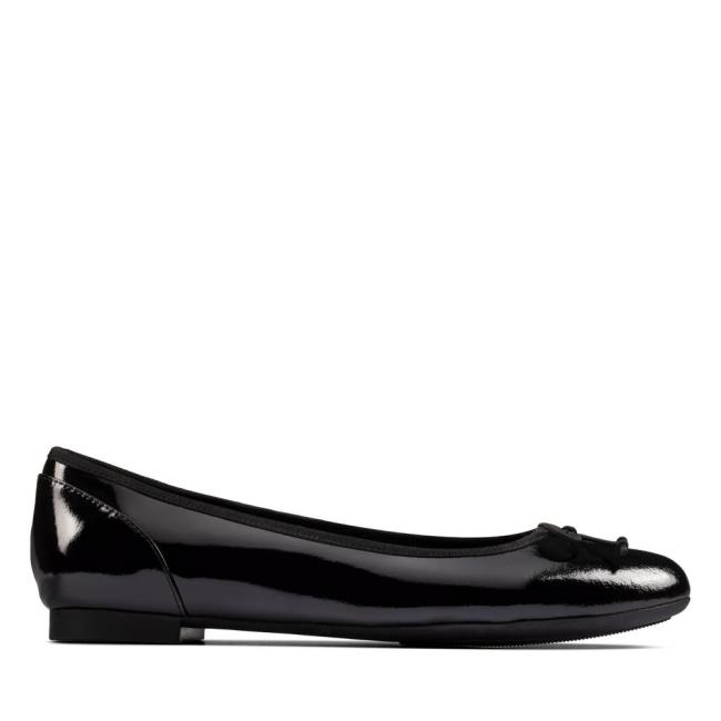 Women\'s Clarks Patale Pump Ballet Flats Black | CLK957YEU