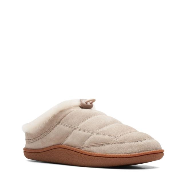 Women's Clarks Pilton Mule Slippers Brown | CLK204LPT